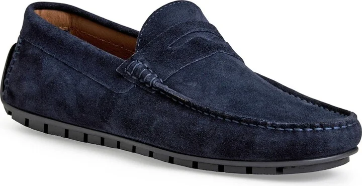 Navy Suede