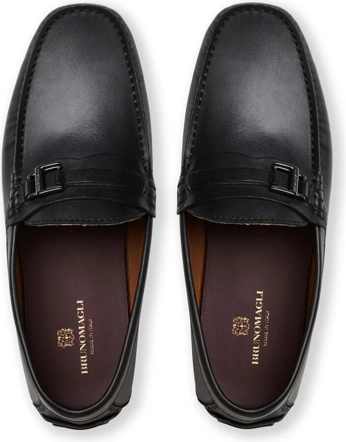 Bruno Magli Men's Xanto Leather and Suede Driving Loafers - Image 4