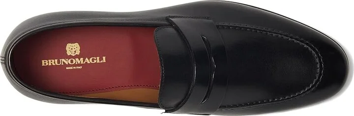 Bruno Magli Preston Men's Slip on Shoes Black : EU 42.5 (US Men's 9.5) D - Medium, Leather - Image 2