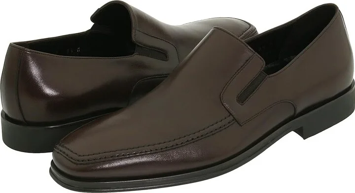 Bruno Magli Raging Men's Slip-on Dress Shoes Dark Brown Nappa : 8 D - Medium