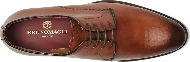 Bruno Magli Salerno Men's Lace Up Wing Tip Shoes Cognac : EU 40 (US Men's 7) D - Medium, Leather - Image 2