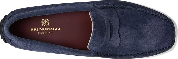 Bruno Magli Taranto Men's Shoes Blue : EU 40 (US Men's 7) D - Medium, Leather/Suede - Image 2