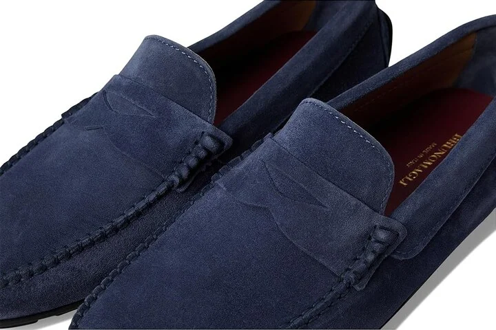 Bruno Magli Taranto Men's Shoes Blue : EU 40 (US Men's 7) D - Medium, Leather/Suede - Image 7