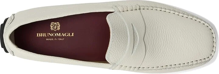 Bruno Magli Taranto Men's Shoes White : EU 43.5 (US Men's 10.5) D - Medium, Leather/Suede - Image 2