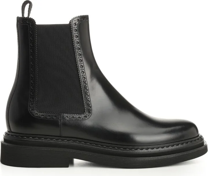 Brushed Calfskin Ankle Boots