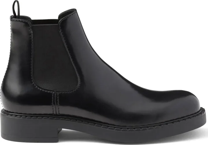 brushed-finish Chelsea boots