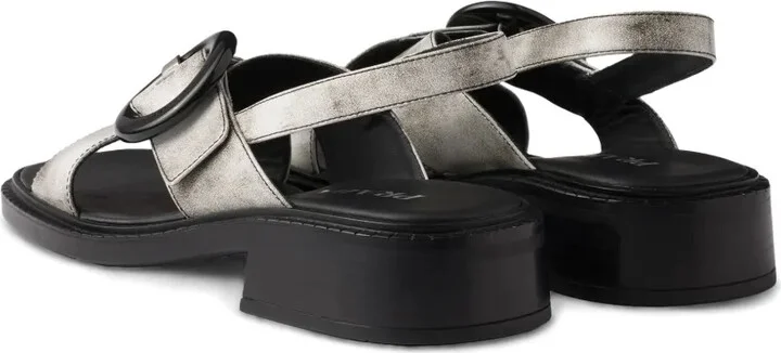 Brushed-Finish Leather Sandals - Image 3