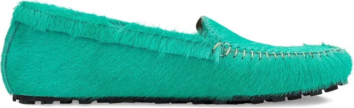 brushed "Green" loafers