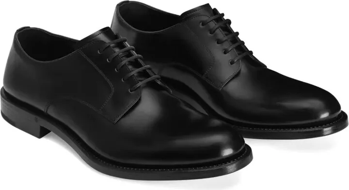 Brushed Lace-Up Derby Shoes - Image 2