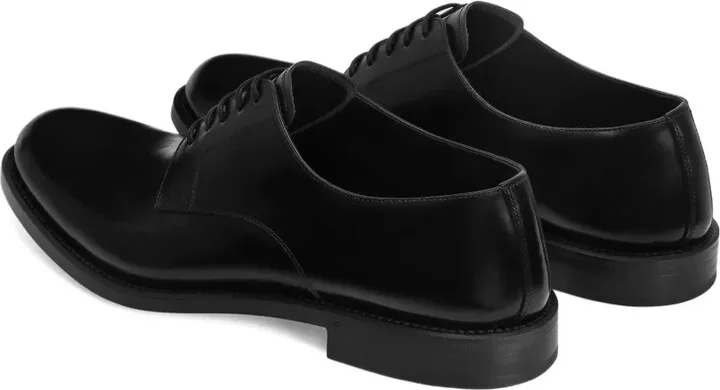Brushed Lace-Up Derby Shoes - Image 4