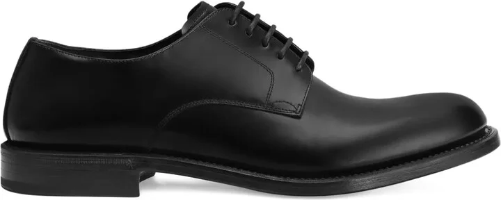 Brushed Lace-Up Derby Shoes