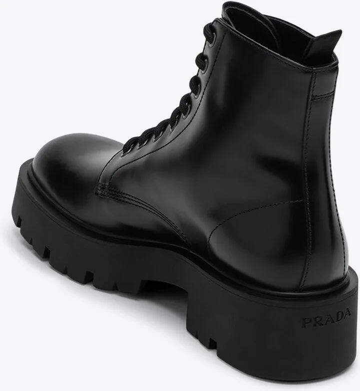 Brushed Leather Ankle Boots - Image 3