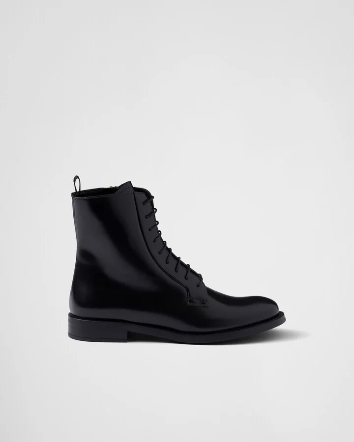 Brushed leather ankle boots - Image 2