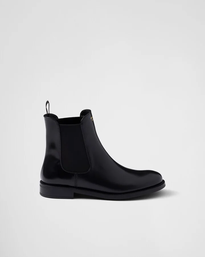 Brushed leather ankle boots - Image 2