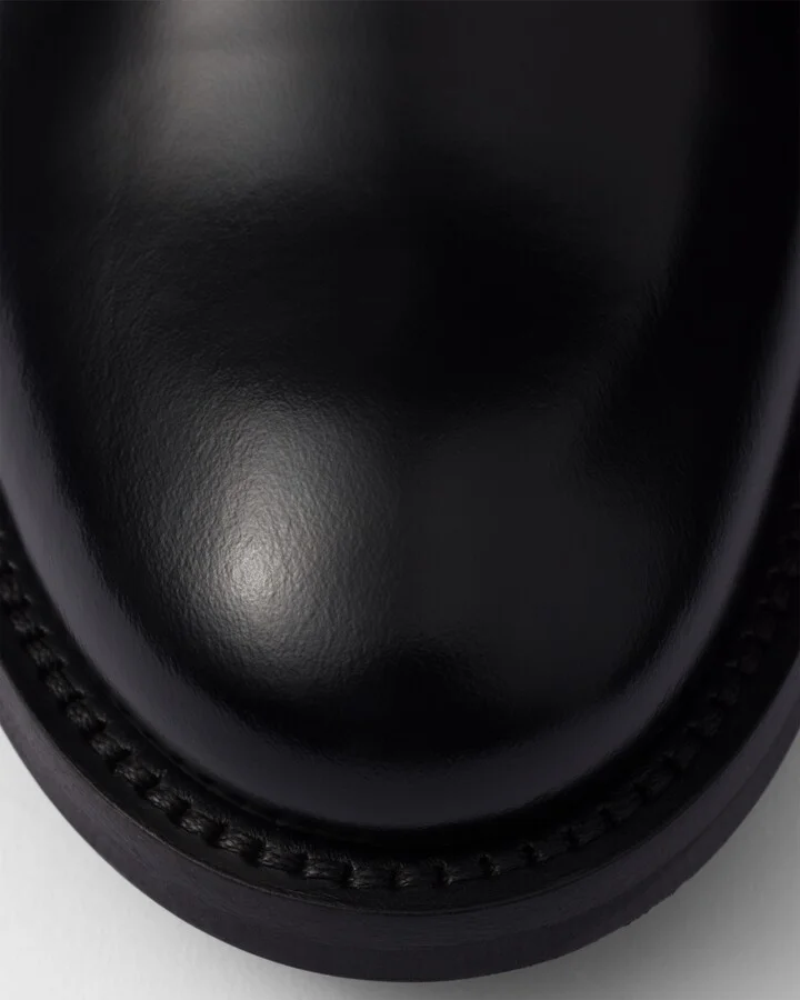 Brushed leather ankle boots - Image 6