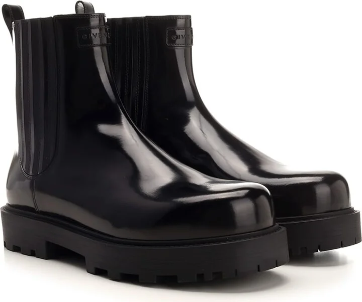 Brushed Leather Chelsea Boots - Image 2