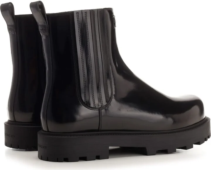 Brushed Leather Chelsea Boots - Image 3
