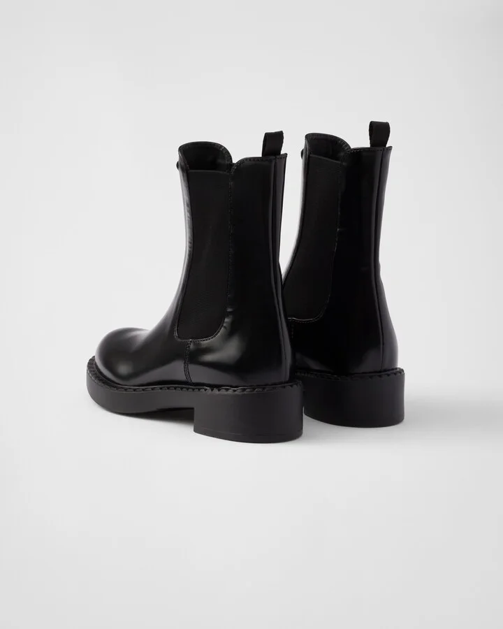 Brushed leather Chelsea boots - Image 5
