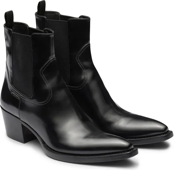 brushed leather Chelsea boots - Image 2