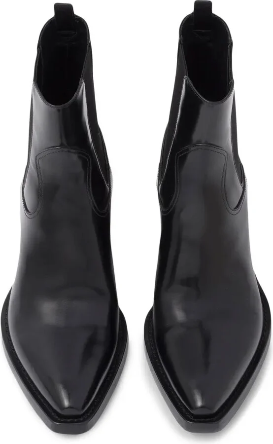 brushed leather Chelsea boots - Image 4