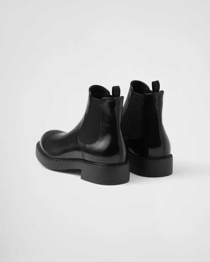 Brushed leather Chelsea boots - Image 5