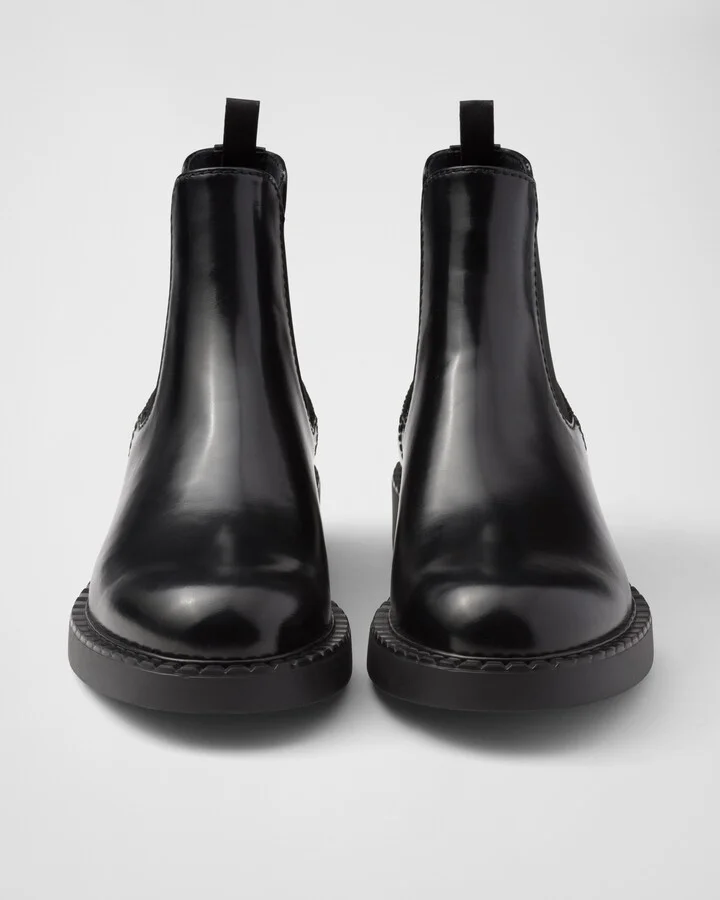 Brushed leather Chelsea boots - Image 6