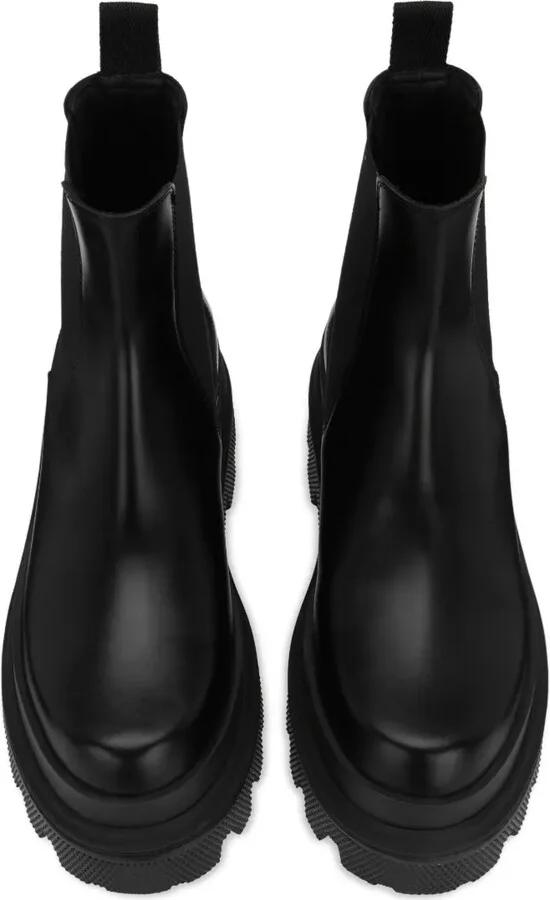 brushed leather Chelsea boots - Image 4