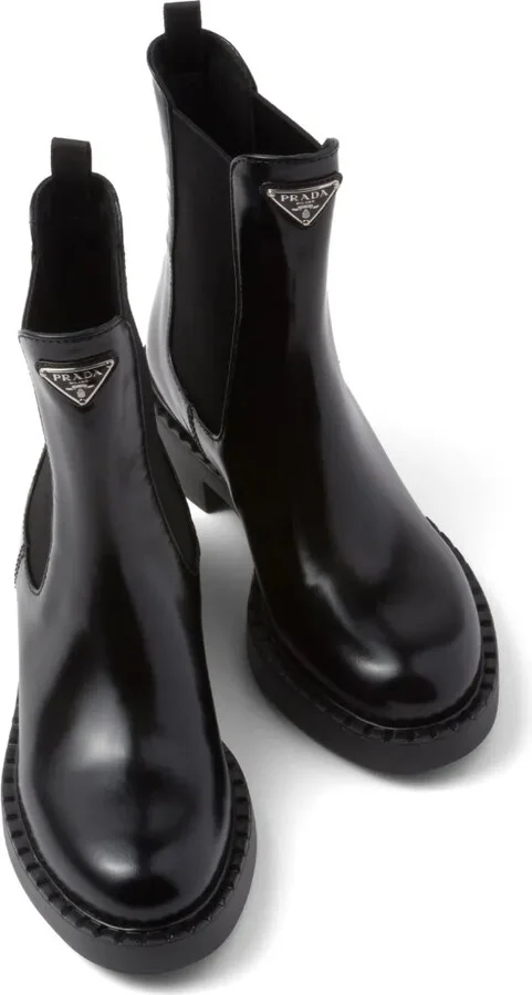 brushed leather Chelsea boots - Image 4