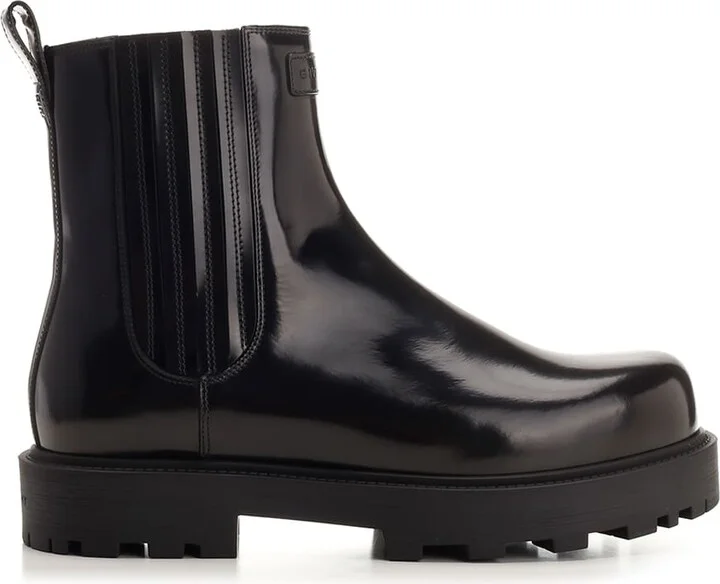 Brushed Leather Chelsea Boots