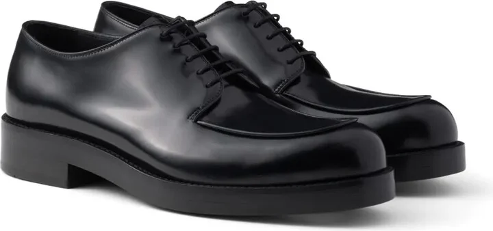 Brushed Leather Derby Shoes - Image 2