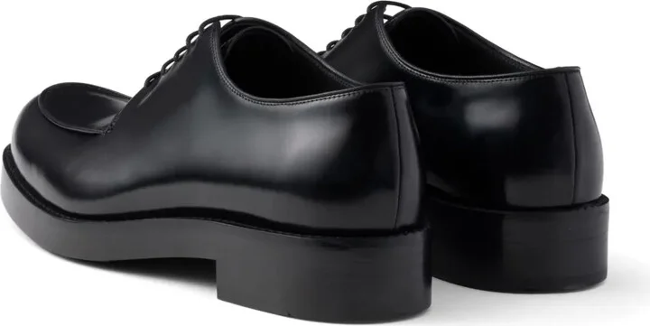Brushed Leather Derby Shoes - Image 3