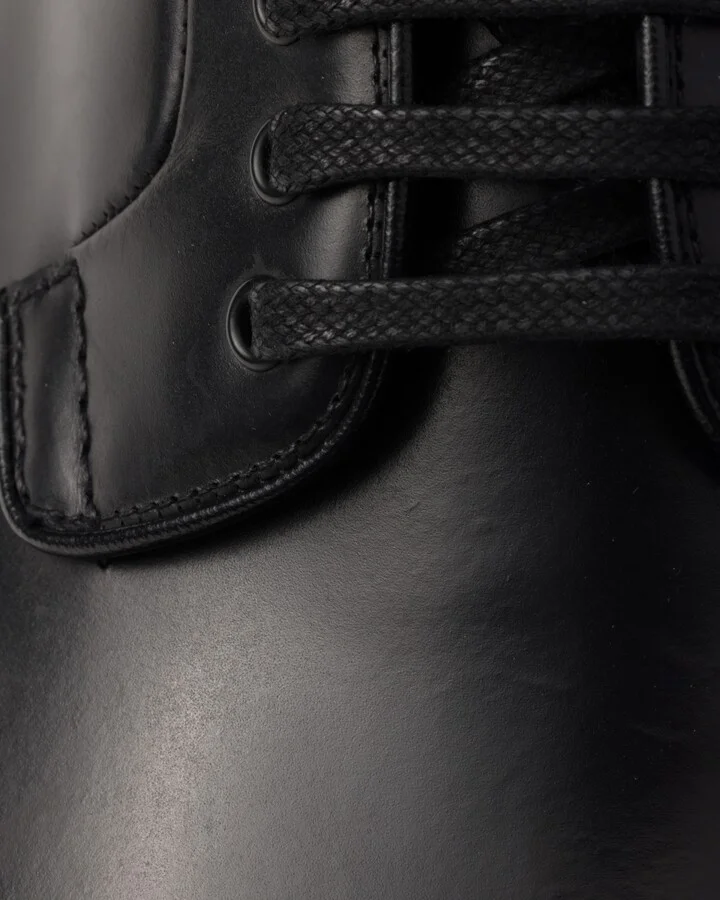 Brushed leather derby shoes - Image 6