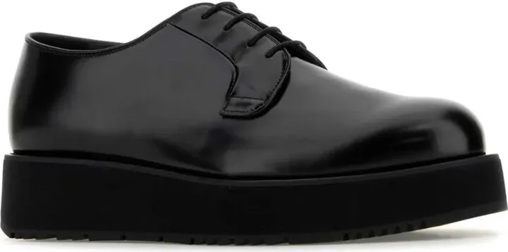 Brushed-Leather Derby Shoes - Image 2