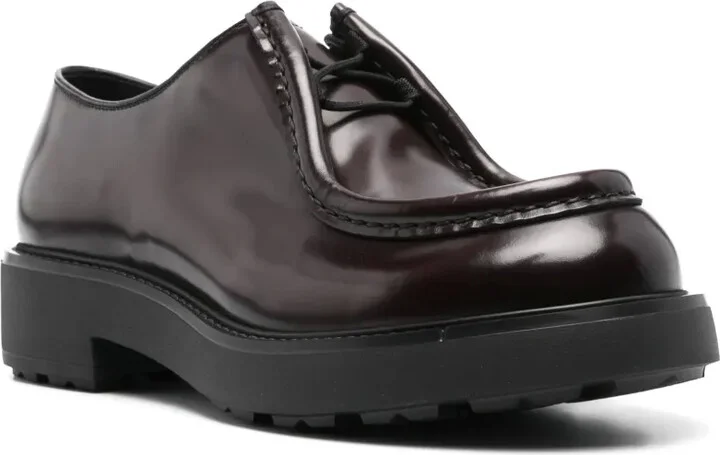 brushed-leather Derby shoes - Image 2