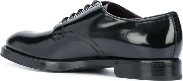 Brushed Leather Derby Shoes - Image 3