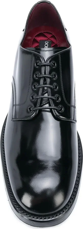 Brushed Leather Derby Shoes - Image 4