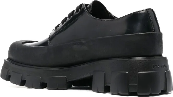 brushed leather Derby shoes - Image 3