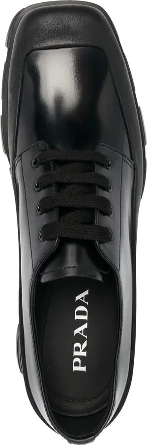 brushed leather Derby shoes - Image 4