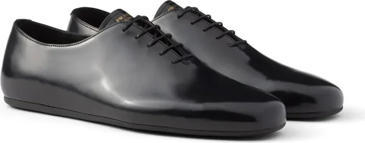 Brushed-Leather Lace-Up Shoes - Image 2