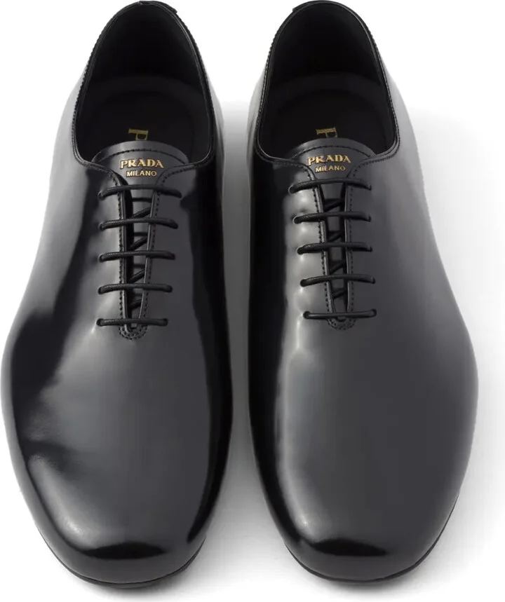 Brushed-Leather Lace-Up Shoes - Image 4