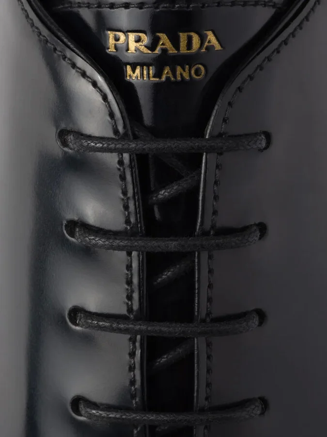 Brushed-Leather Lace-Up Shoes - Image 5