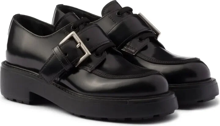 Brushed leather lace-up shoes - Image 2