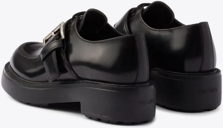 Brushed Leather Lace-Up Shoes - Image 2