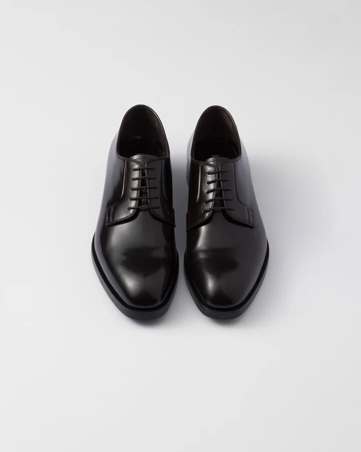 Brushed leather lace-up shoes - Image 3