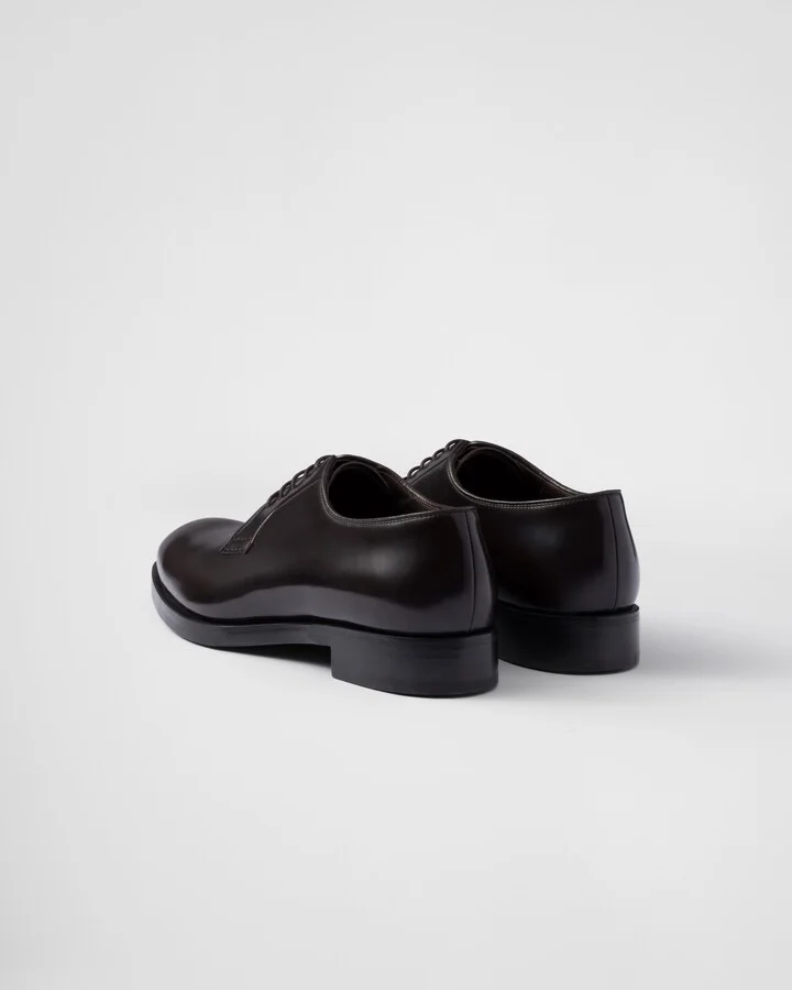 Brushed leather lace-up shoes - Image 4