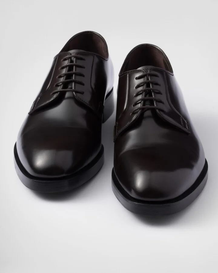 Brushed leather lace-up shoes - Image 5