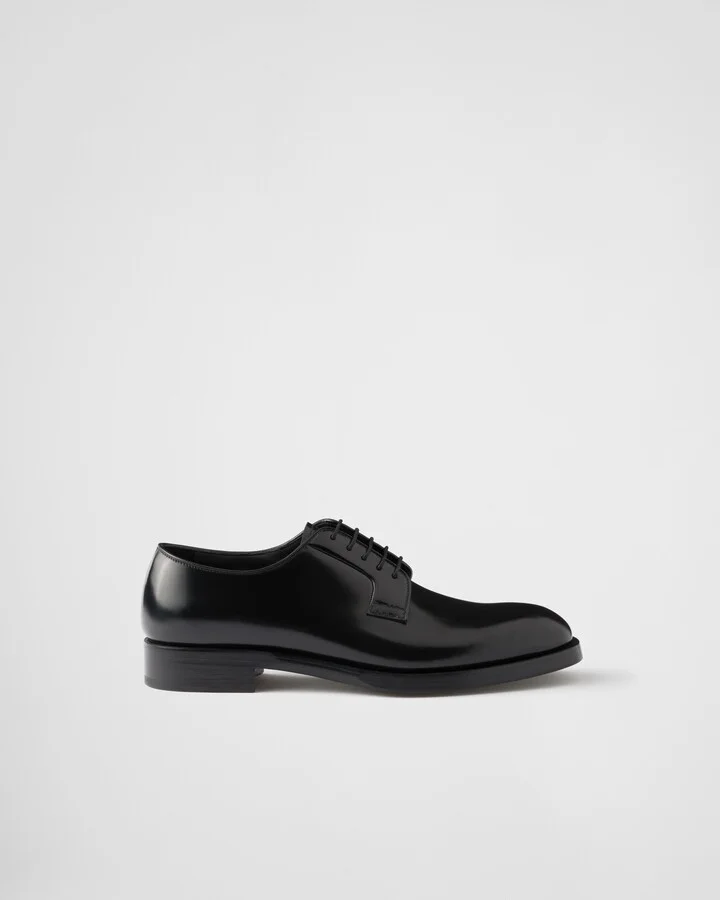 Brushed leather lace-up shoes - Image 2