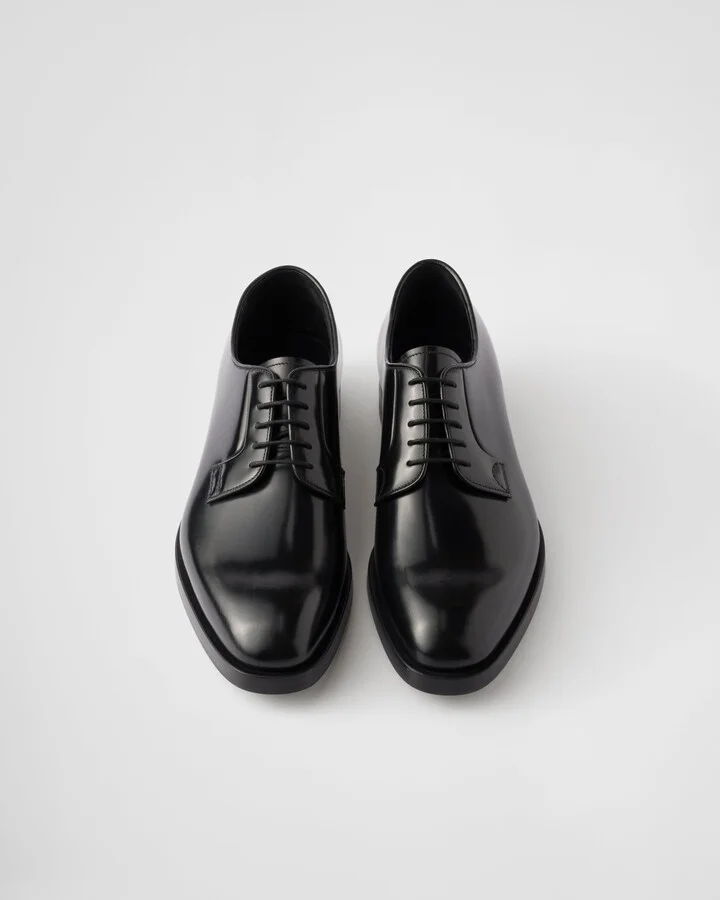Brushed leather lace-up shoes - Image 3