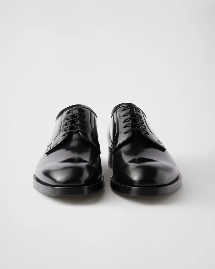 Brushed leather lace-up shoes - Image 5