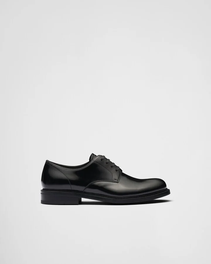 Brushed leather lace-up shoes - Image 2